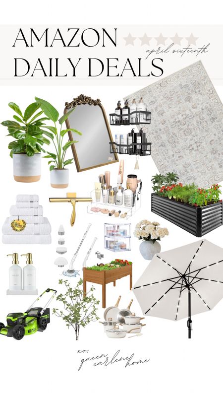 Amazon Daily Deals I absolutely love! So many home finds including outdoor patio, garden, bathroom must haves, rugs, & more on deal today from Amazon home!

#LTKsalealert #LTKfindsunder50 #LTKhome