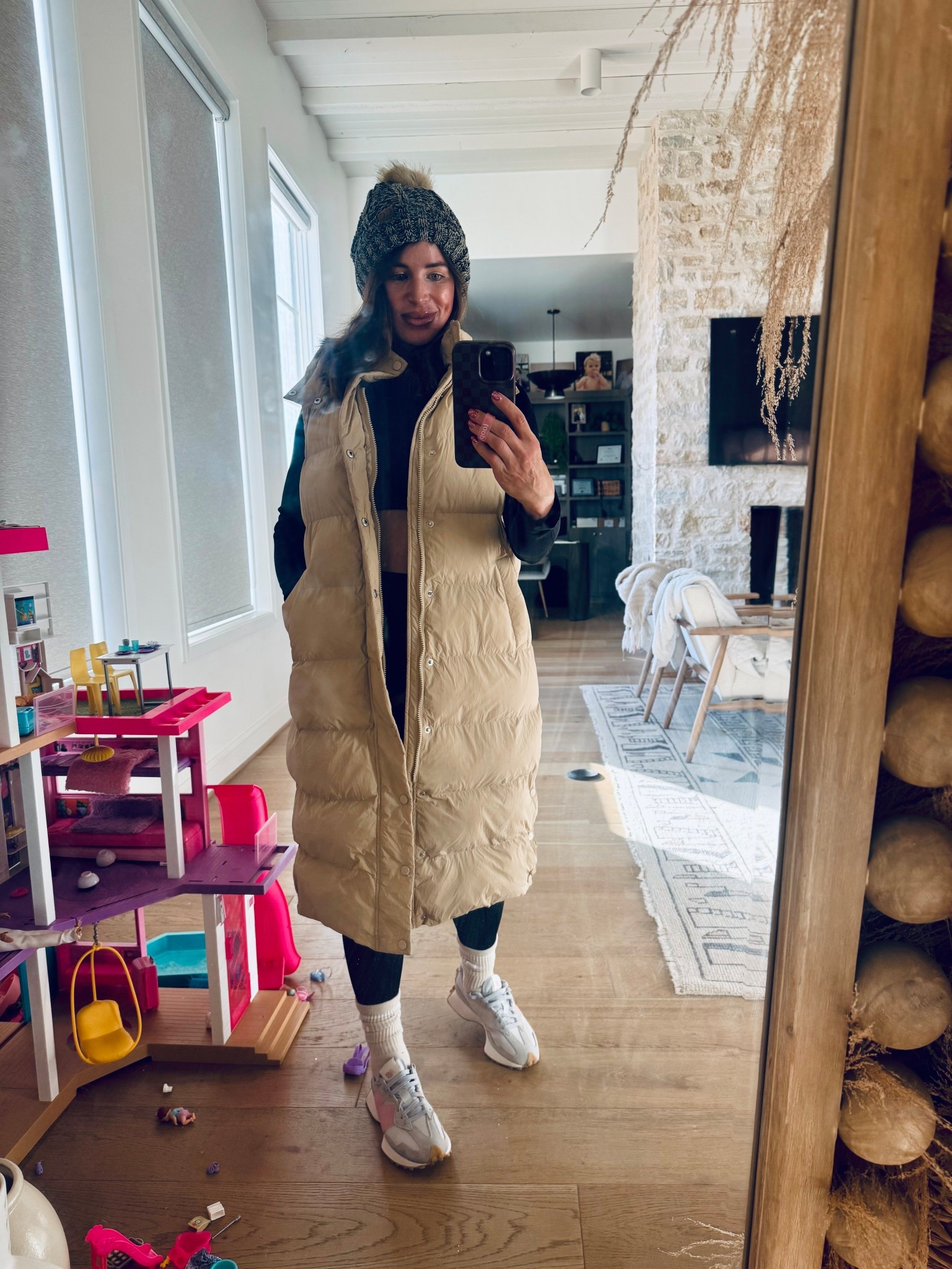 ⭐️ Long puffer, comfy sneaks, main character energy. Barbie Dreamhouse not included 😜
Cozy outfit for a cold day 🥶 

#LTKootd #LTKmomlife #LTKActive