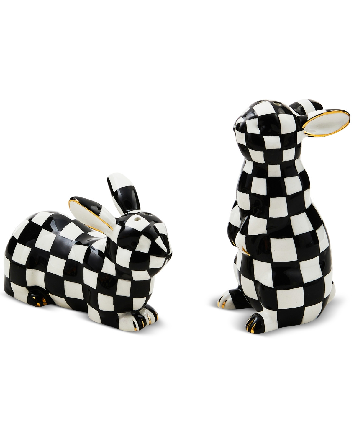 Mackenzie-Childs Courtly Bunny Salt & Pepper Set | Macy's