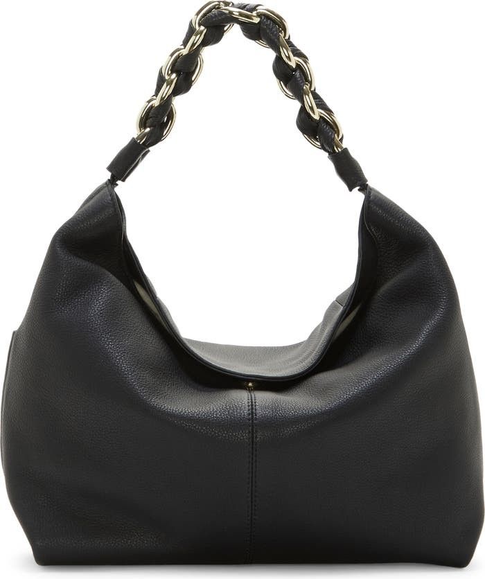 Vince Camuto Lyona Leather Hobo Bag Black Bag Bags Fall Outfits 2022 Budget Fashion | Nordstrom