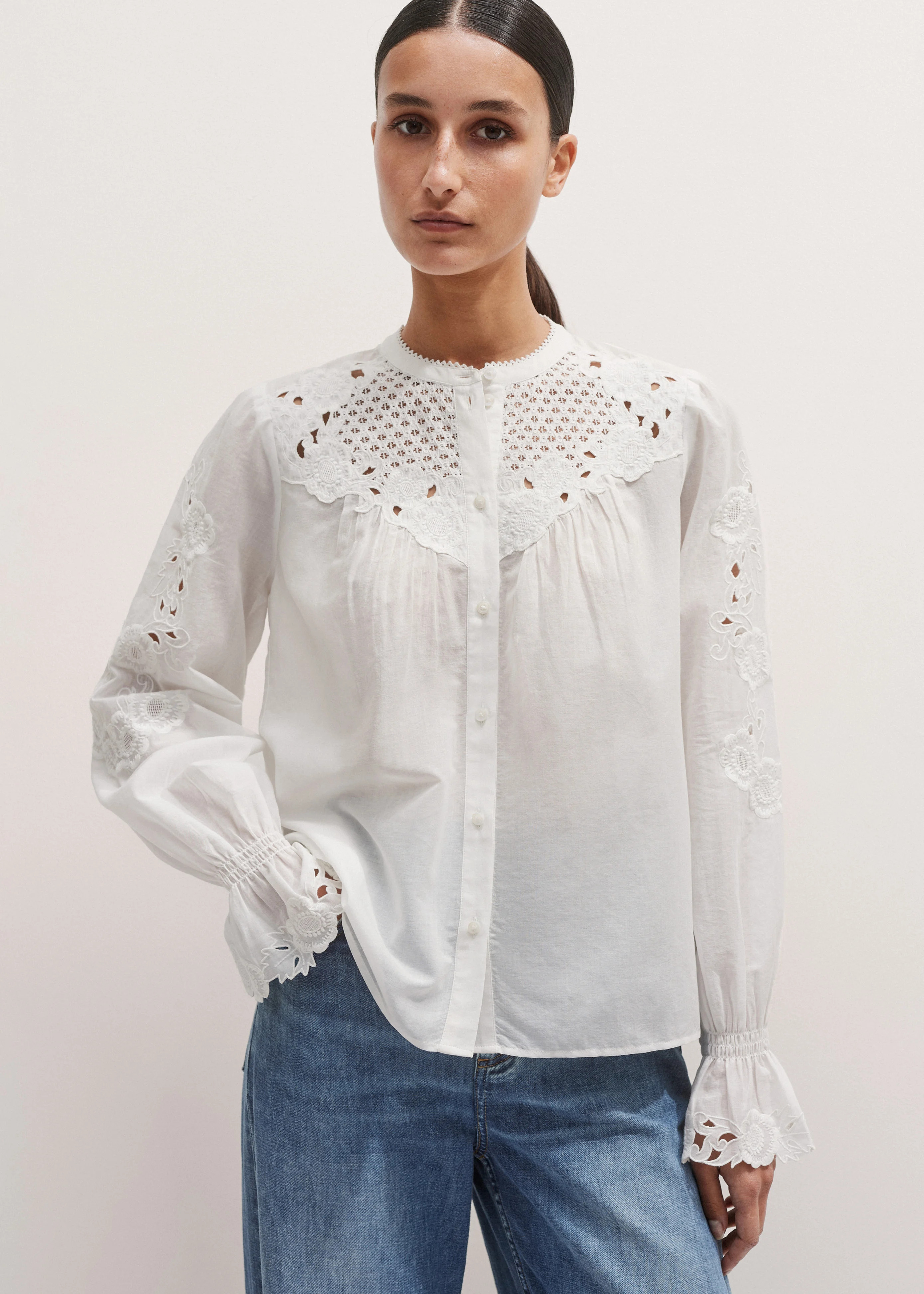 Embroidered Blouse | ME+EM Global (Excluding US)