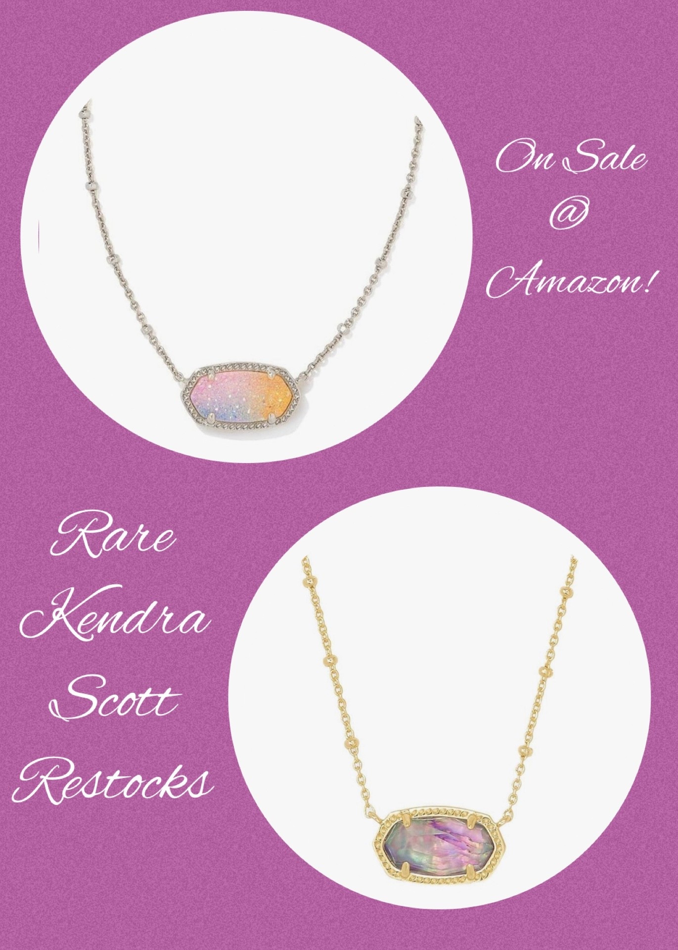 Amazon has two super rare Kendra Scott Elisa Necklaces available today that were restocked - and they’re ON SALE!! These are gorgeous rare pieces at an excellent sale price 💕 These will go quickly!!!

Once you click into the link, scroll right to see the other option!

#LTKSaleAlert #LTKBeauty #LTKSeasonal