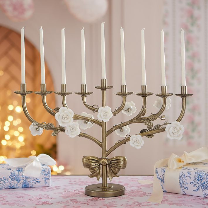 LoveShackFancy Menorah | Pottery Barn Teen