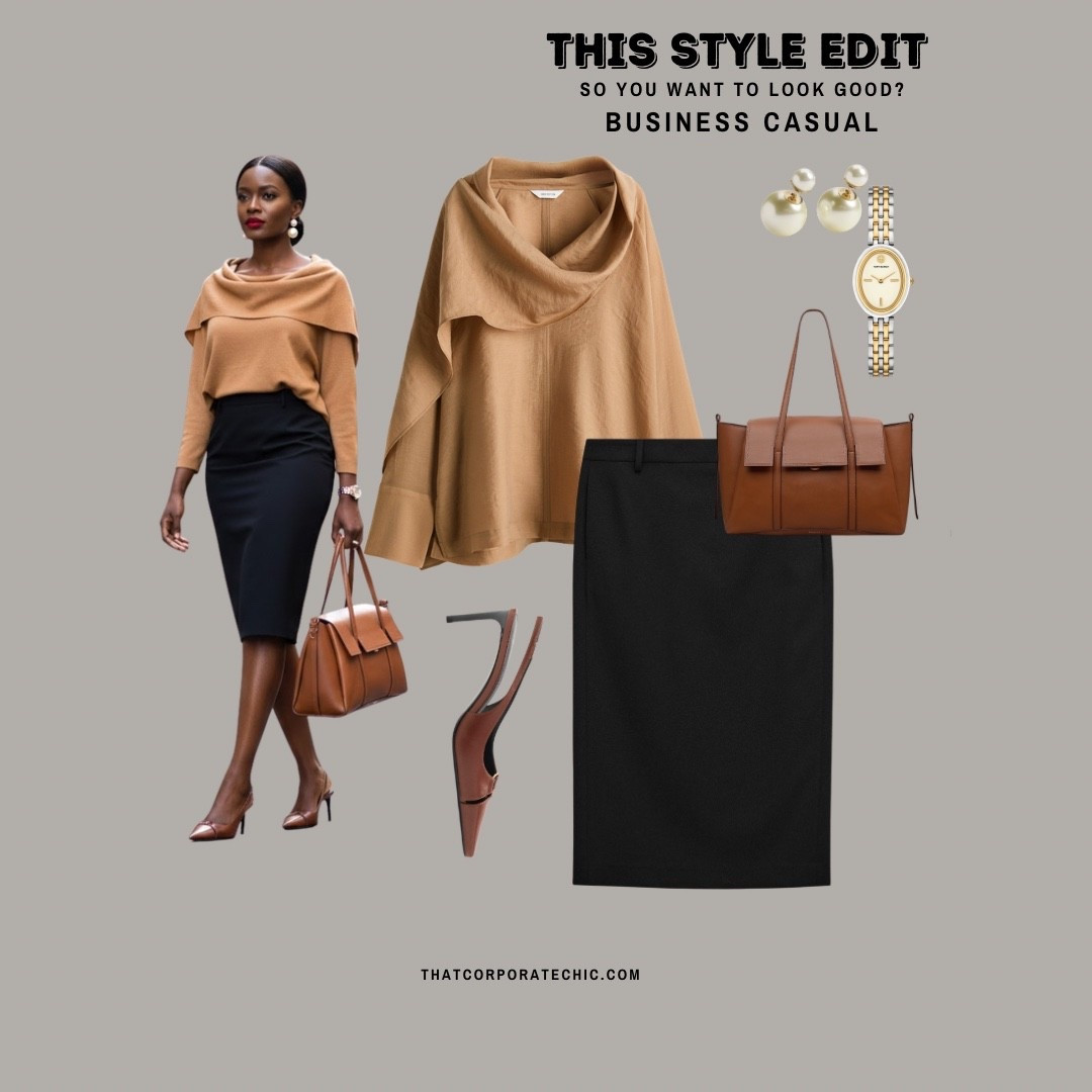 business casual workwear, wear this look next to the office.
Swap the slingback for a tan knee high boots and finish the look with tan or black coat 

#LTKworkwear #LTKeurope #LTKstyletip