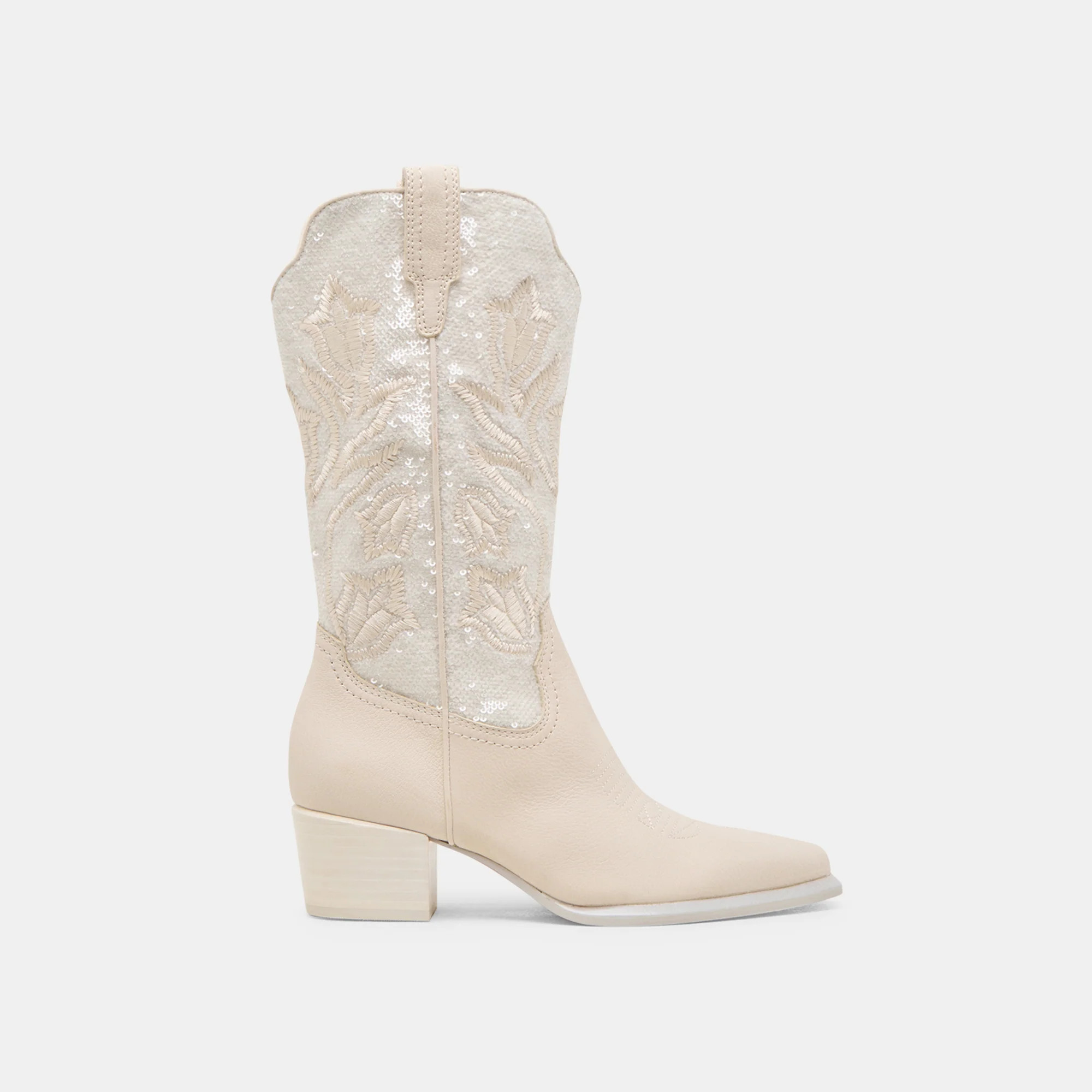 Vorah Pearl Creme Sequin Boots | Dolce Vita | DolceVita.com