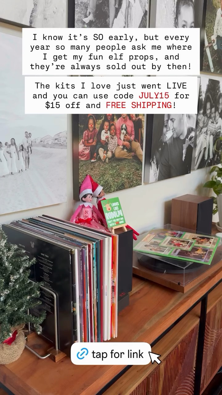 I know it’s SO early, but every year so many people ask me where I get my fun elf props, and they’re always sold out by then!

The kits I love just went LIVE and you can use code JULY15 for $15 off and FREE SHIPPING!