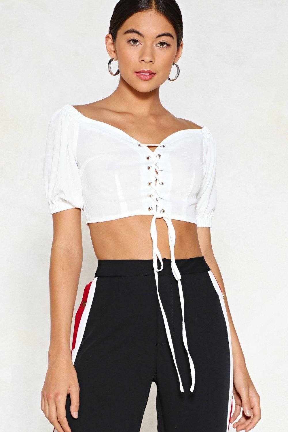 On the Hunt Lace-Up Top | NastyGal (US & CA)