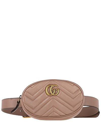 Beige Matelasse Leather GG Marmont Belt Bag (Authentic Pre-Loved) | Gilt & Gilt City