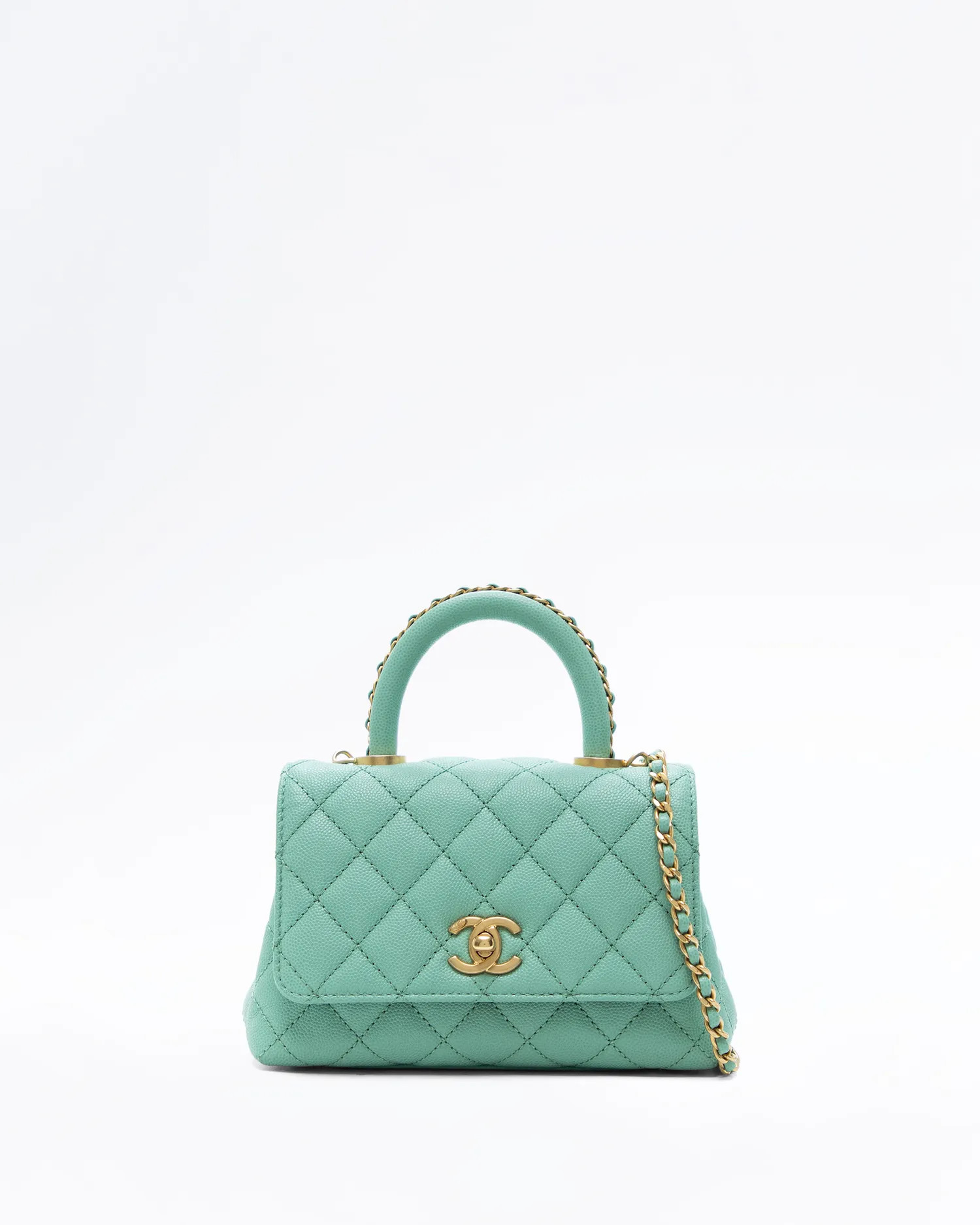 Chain Top Handle Extra Mini Coco Handle Bag | Vivrelle