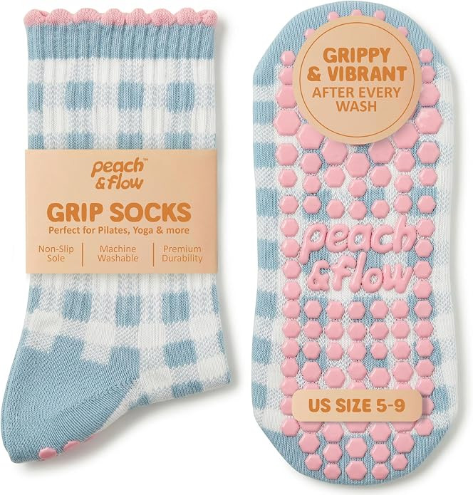 Peach & Flow Pilates Grip Socks for Women | Studio-Quality Non-Slip Reformer & Barre Socks | Arch... | Amazon (US)