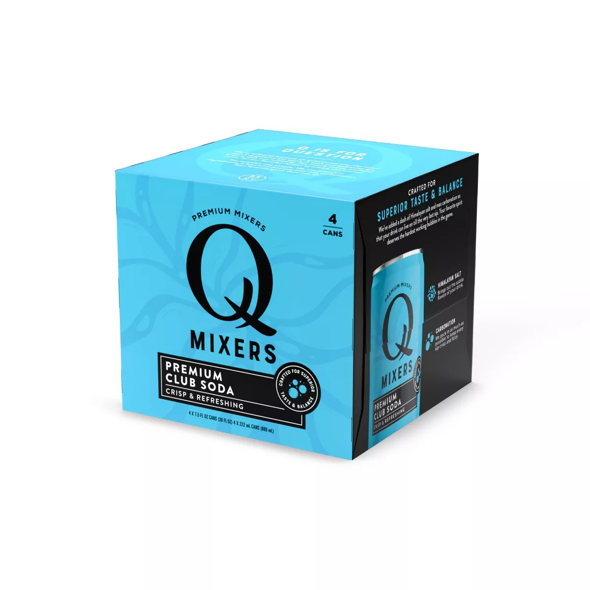 Q Mixers Club Soda - 4pk/222ml Cans | Target