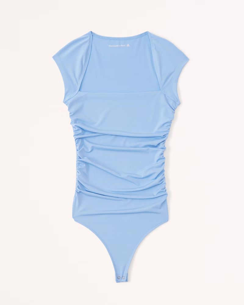 Women's Slinky Ruched Bodysuit | Women's New Arrivals | Abercrombie.com | Abercrombie & Fitch (US)