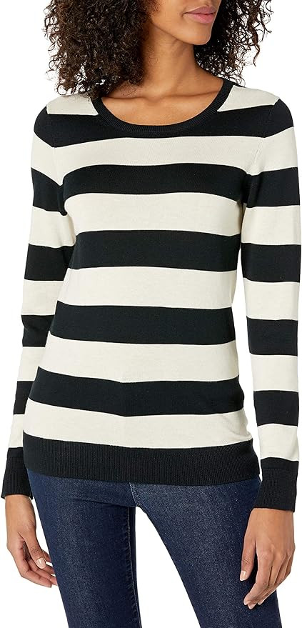 Amazon Essentials Women's Long-Sleeve Lightweight Crewneck Sweater (Available in Plus Size) | Amazon (US)