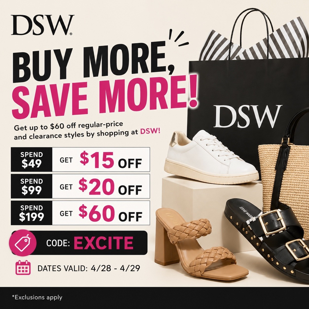 Happening Now
DSW Sale
Save up to $60 off

#LTKSaleAlert