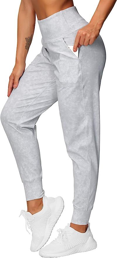 THE GYM PEOPLE Women's Joggers Pants Lightweight Athletic Leggings Tapered Lounge Pants for Worko... | Amazon (US)