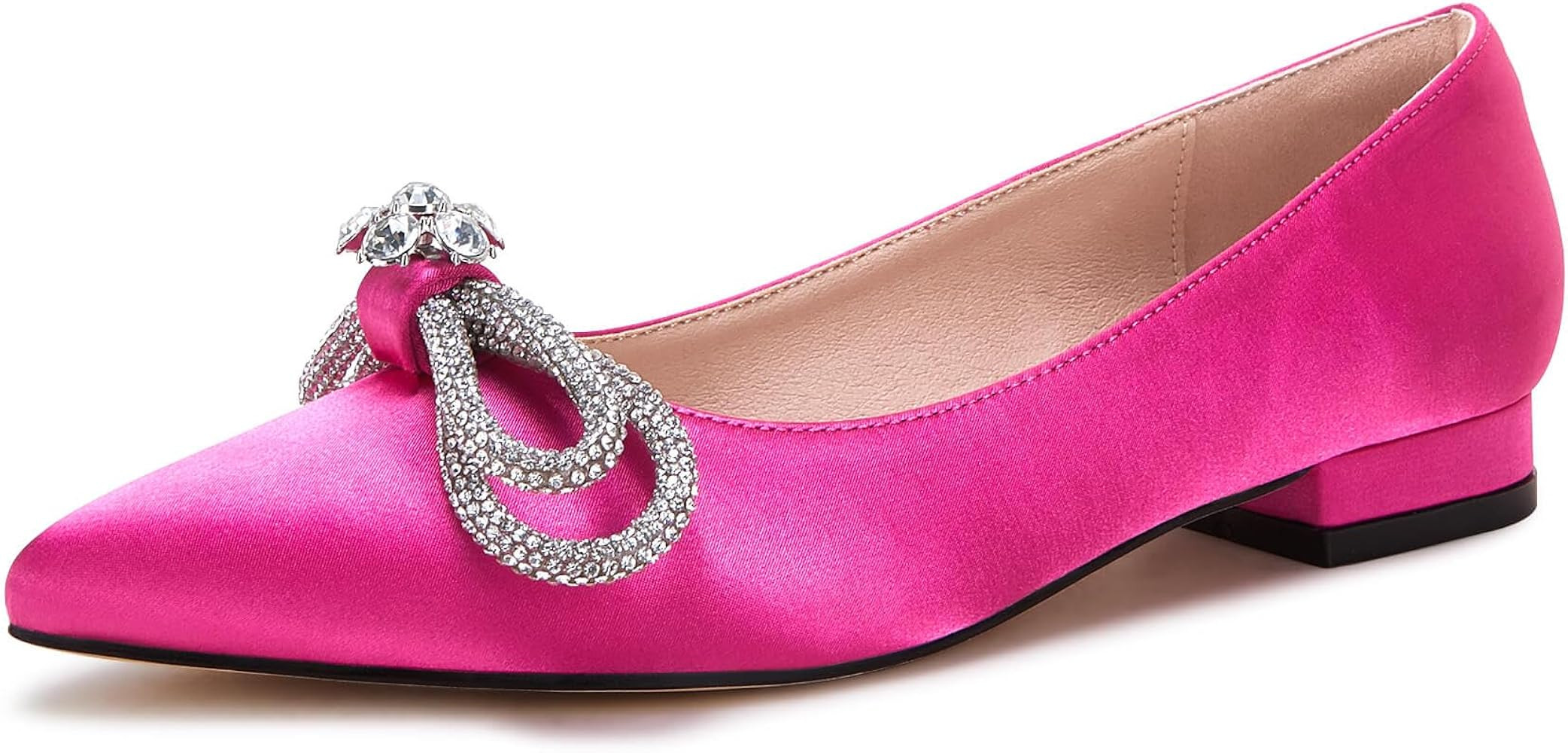 VETASTE Women's Ballet Flats Double Bow Pointed Toe Casual Comfortable Slip on Flat Ballerina Sho... | Amazon (US)