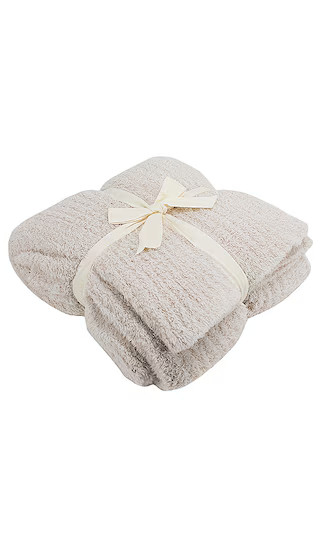 CozyChic Ribbed Throw in Almond | Revolve Clothing (Global)