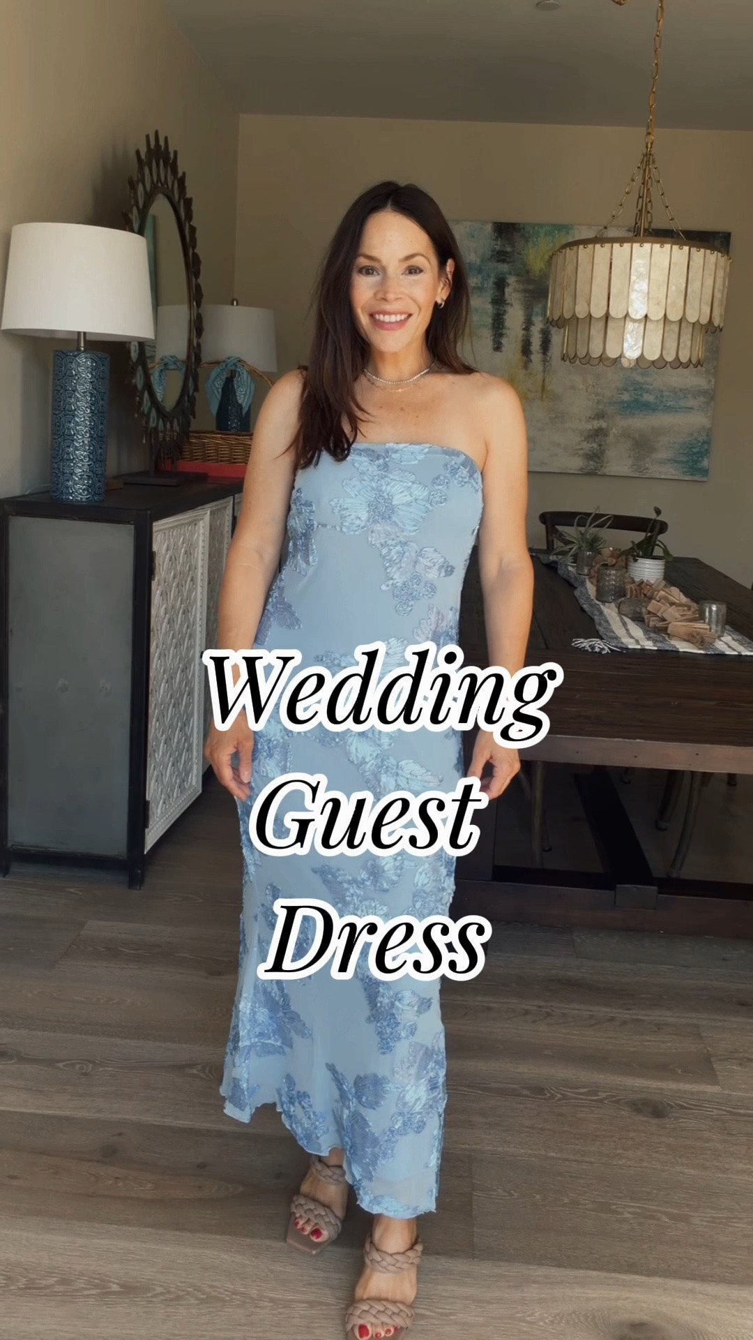 Wedding guest dress! Wore this embroidered strapless midi dress to a coastal wedding and got many compliments on it! It was easy to pack and steam. 5'2" and it hit me mid calf.

#LTKOver40 #LTKPetite #LTKMidsize