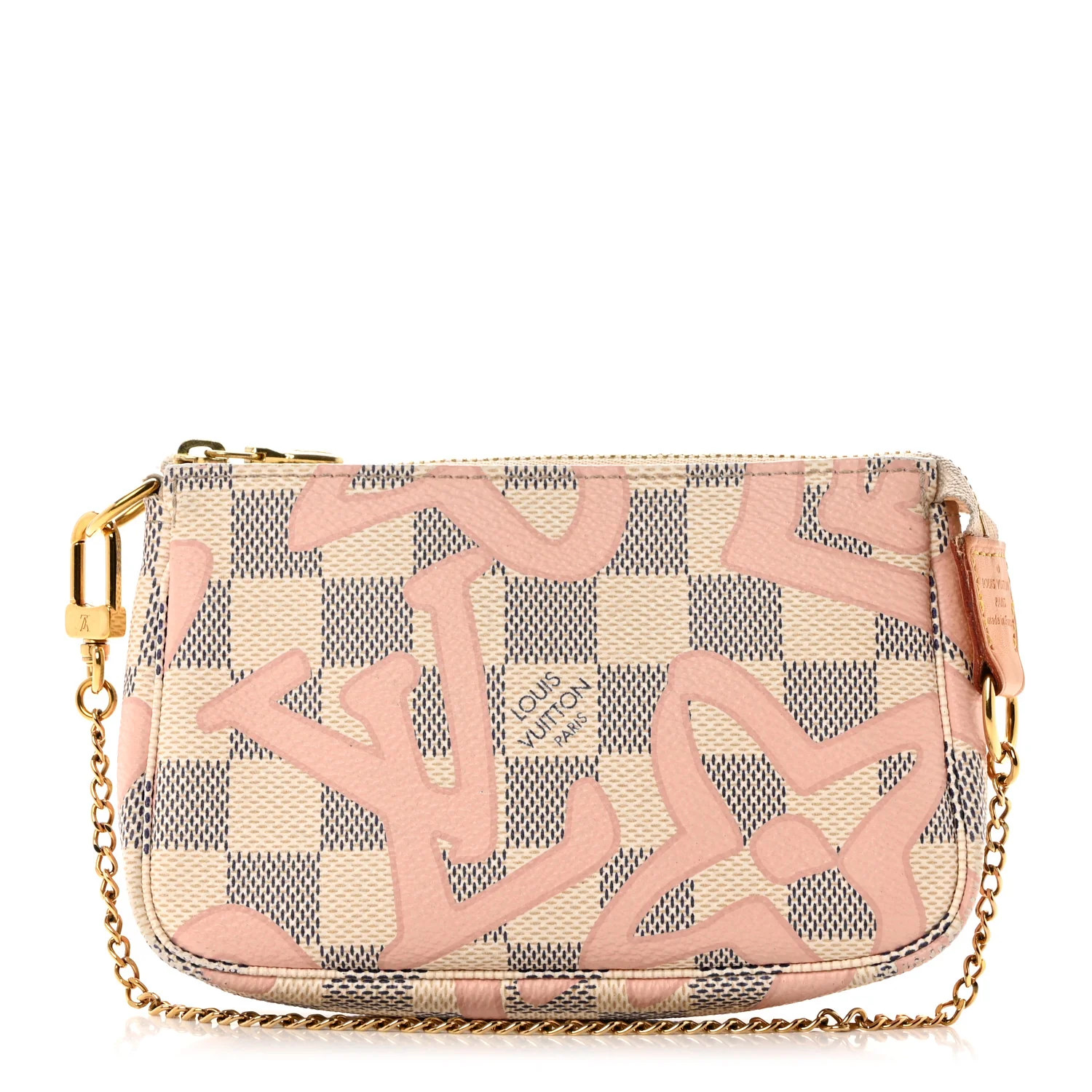 Damier Azur Tahitienne Mini Pochette Accessories | FASHIONPHILE (US)