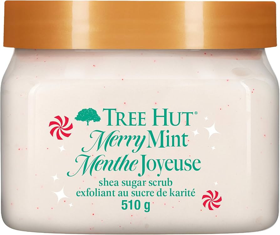 Tree Hut Merry Mint Shea Sugar Scrub, Exfoliating & Hydrating Body Scrub with Shea Butter & Essen... | Amazon (US)