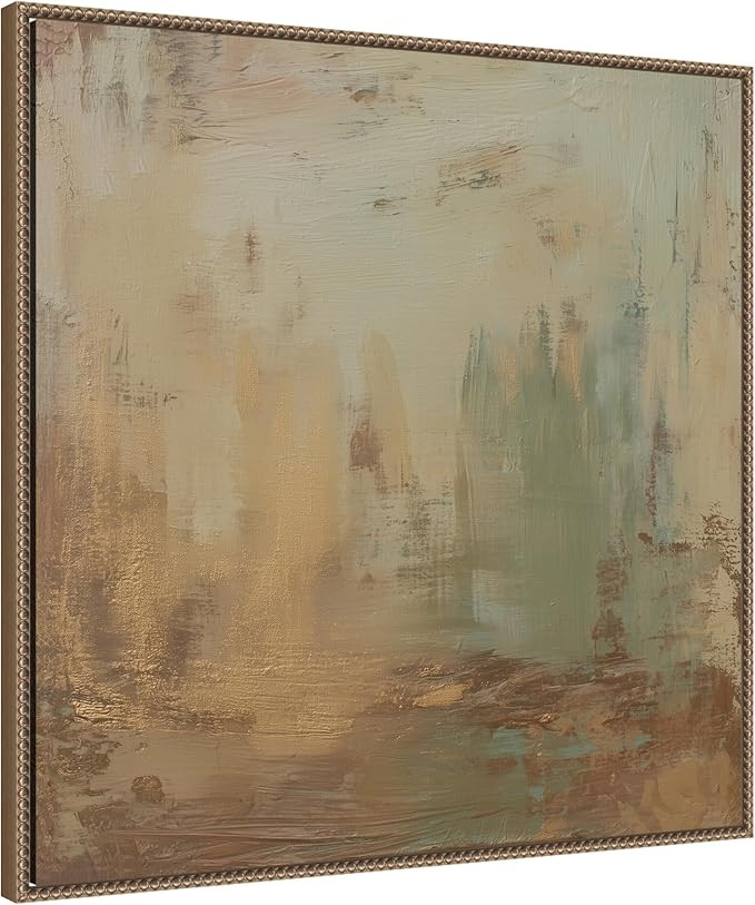 Kate and Laurel Framed Canvas Wall Art Print Sage Horizon No. 4 by Amy Lighthall, 30 x 30 Sylvie ... | Amazon (US)