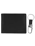 Steve Madden RFID Leather Wallet Gift Set With Key Fob Billfold, Black, One Size US | Amazon (US)
