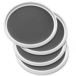 Set of 4, 10 Inch Non-Skid Lazy Susan Organizers - Turntable Rack for Cabinet, Pantry Organizatio... | Amazon (US)
