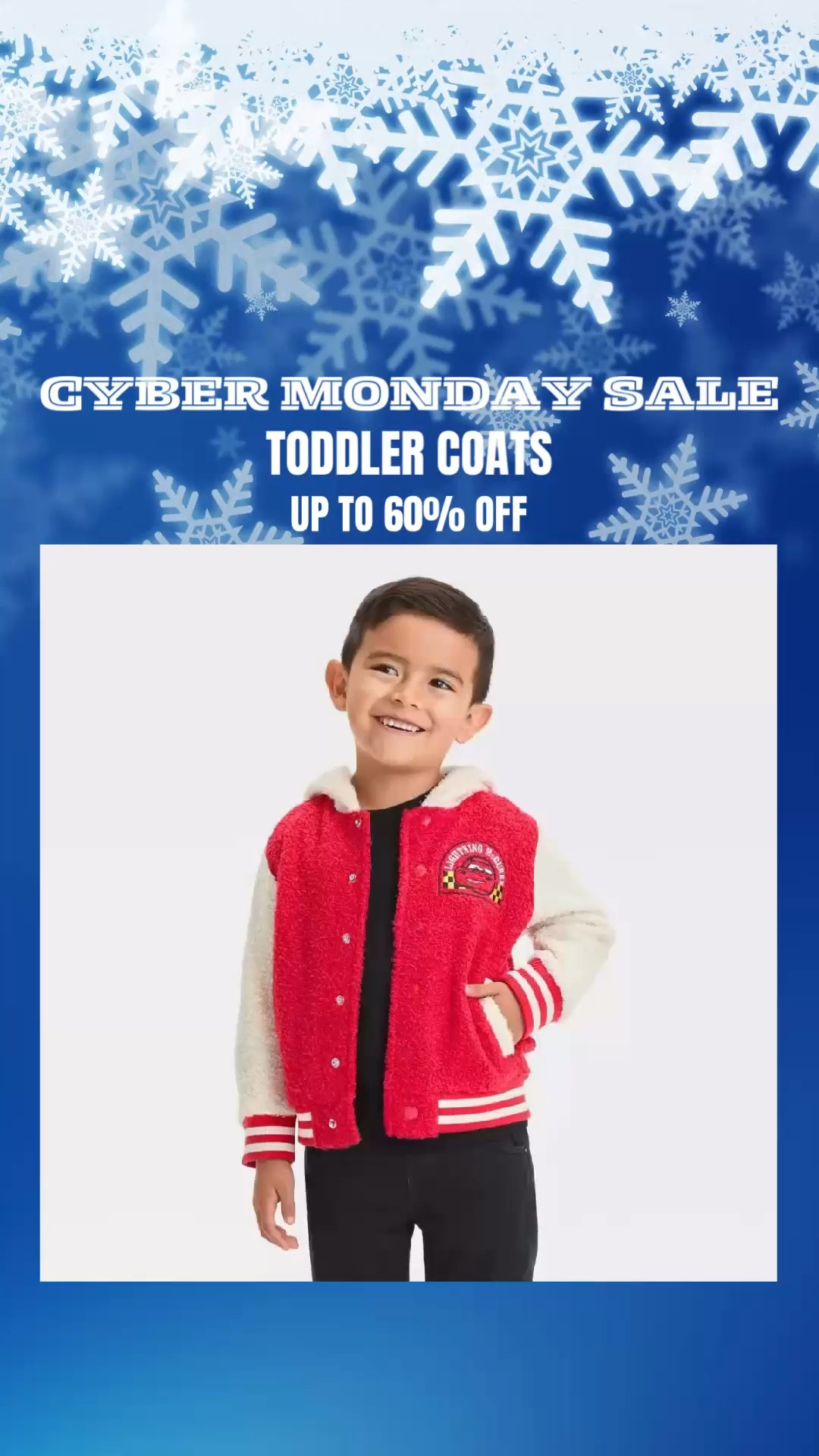 CYBER MONDAY SALE
Up to 60% OFF
Toddler Coats

#LTKCyberWeek #LTKFindsUnder50 #LTKKids