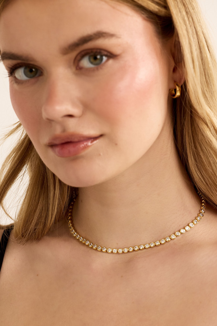Jewel Bezel Tennis Necklace | Nordstrom