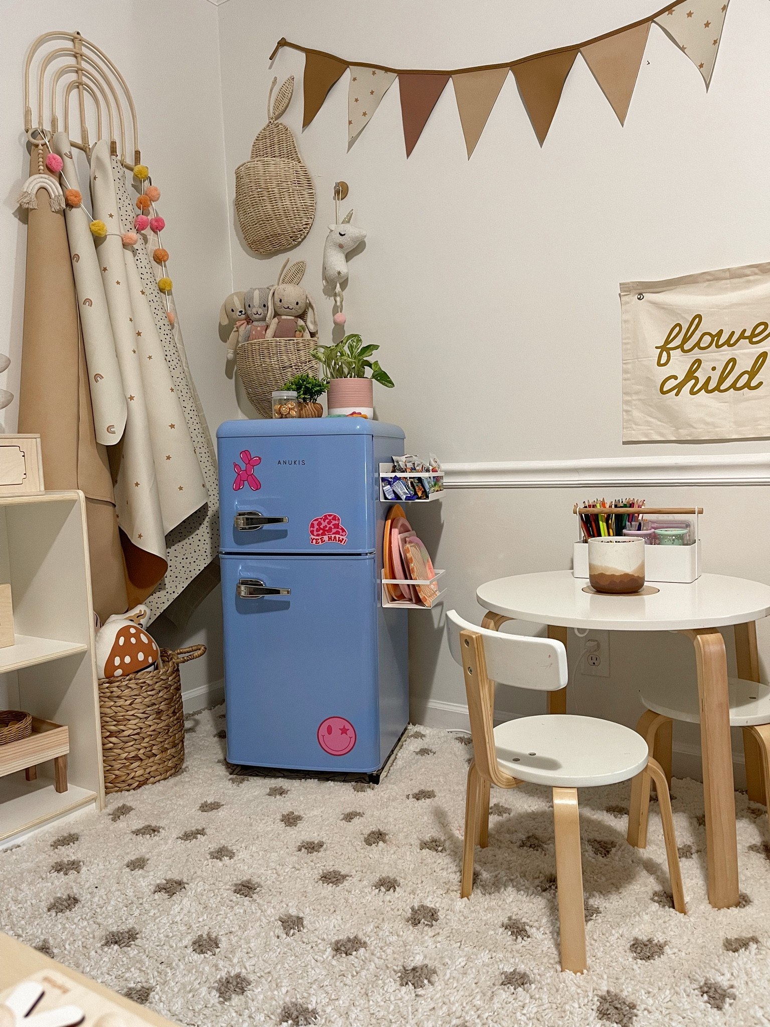 the kids got a mini fridge 😍 it’s so cute!!!! & look at the magnetic storage on the side! 

#LTKsalealert #LTKkids #LTKhome