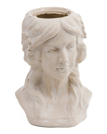 14in Lady Bust Planter | TJ Maxx