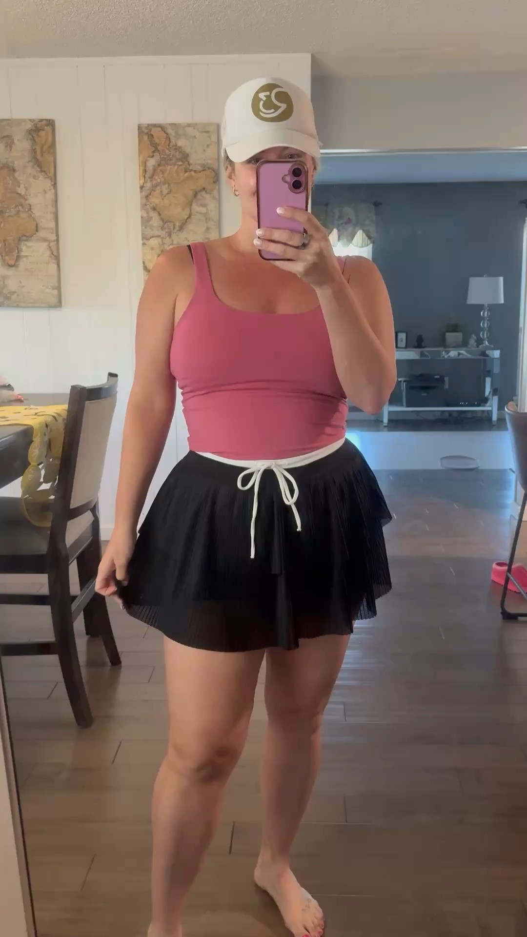 This tennis skirt is so cute. It is mesh material and tiered with built in shorts. I'm wearing a M. On sale now @Aerie  

Tennis skirt. Athleisure. Workout Outfit. Summer 2026 outfit. Workout top. Aerie. New at aerie

#LTKootd #LTKSaleAlert #LTKfitnessgoals

Comment SHOP below to receive a DM with the link to this post on my LTK ⬇ https://liketk.it/6cWnF

#LTKootd #LTKActive #LTKSaleAlert