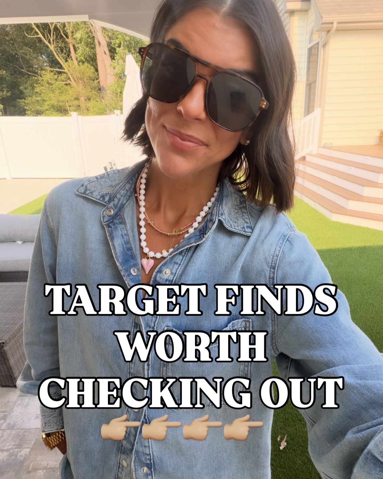 Target finds worth checking out! Size xs in all except chambray top- size small in that. Size 0 in jeans. I’m 5’5 for reference

#LTKootd #LTKmomlife #LTKSeasonal