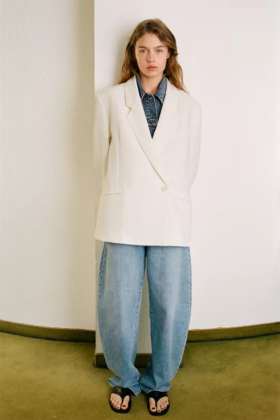 OVERSIZED DOUBLE-BREASTED BLAZER | Zara UK