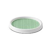 Copco Non-Skid Pantry Cabinet Lazy Susan Turntable, 9-Inch, White/Green | Amazon (US)