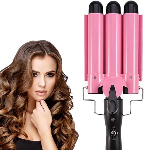 MODVICA 3 Barrel Curling Iron Wand 26mm Hair Waver Temperature Adjustable Ceramic Hair Curling Ir... | Amazon (US)