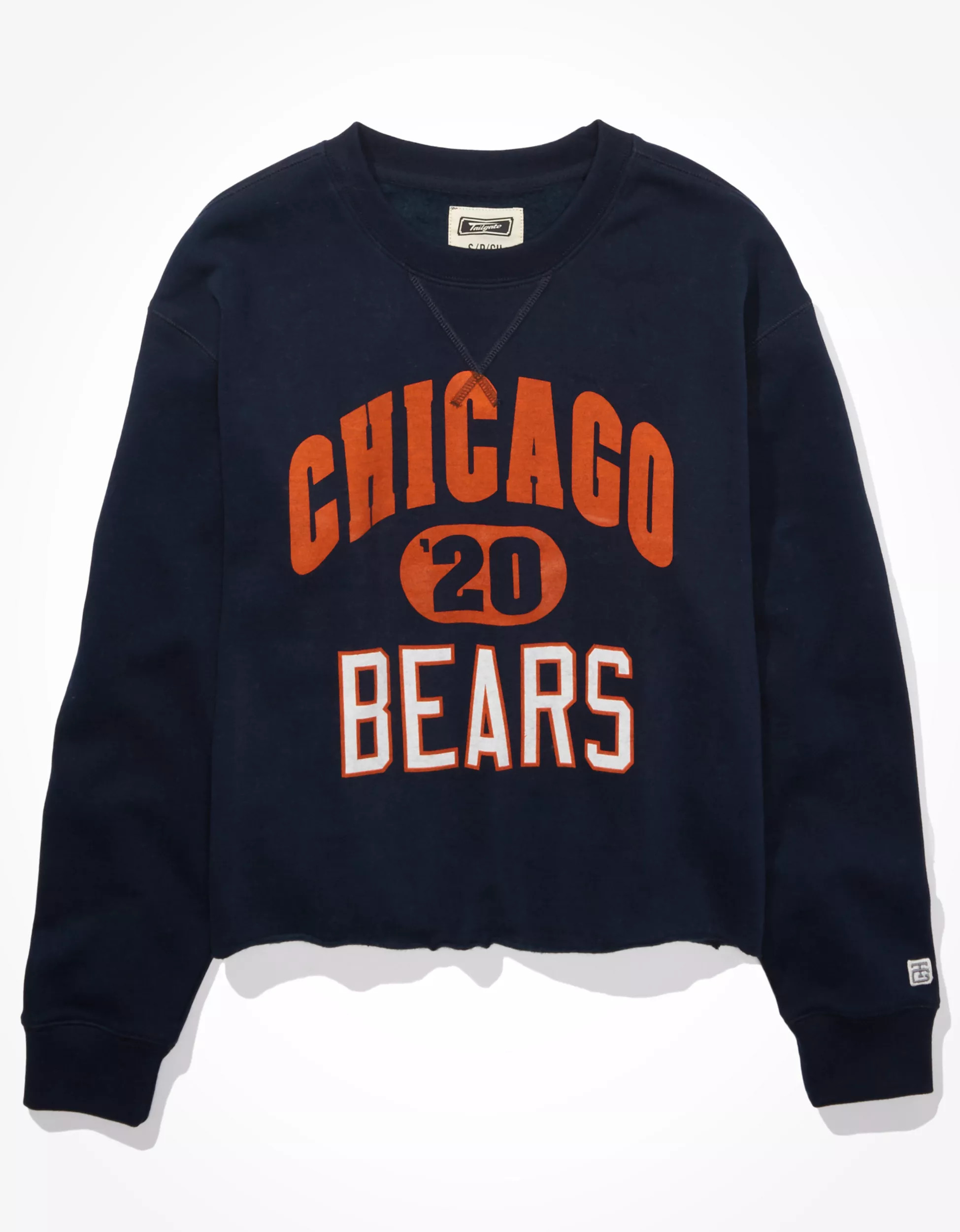 Tailgate Women's Chicago Bears Cut-Off Sweatshirt | American Eagle Outfitters (US & CA)
