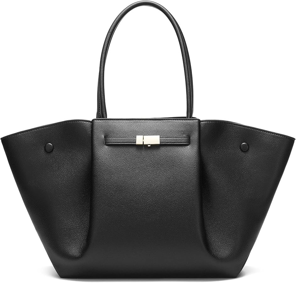 Vegan Leather Tote Bags Dressy Top Handle Purses and Handbags for Women Shoulder Bag with Large C... | Amazon (US)