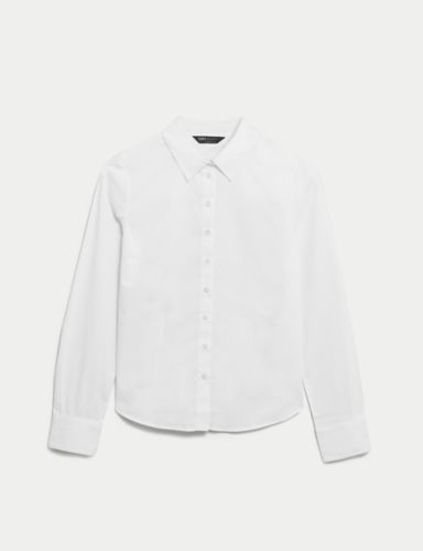 Cotton Rich Fitted Collared Shirt | Marks & Spencer (UK)