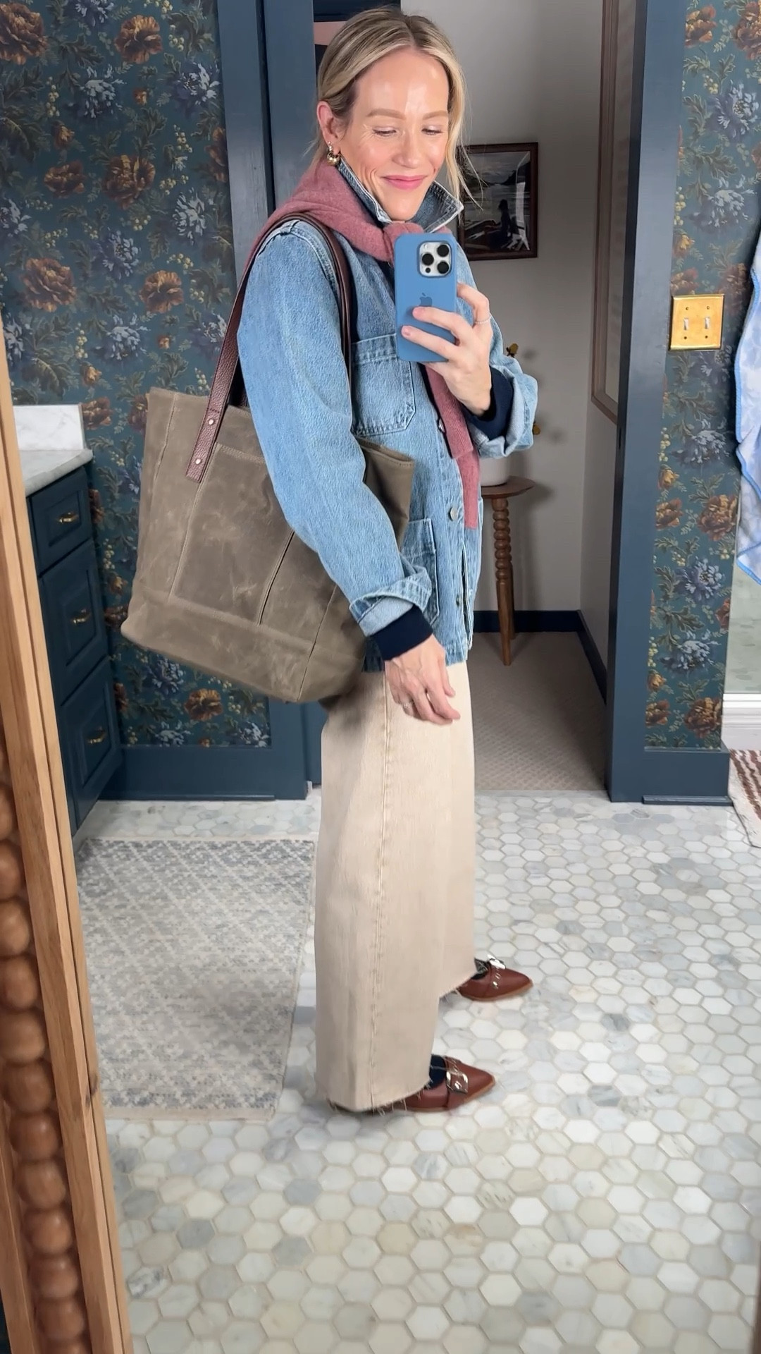 Under $100 Favorites from @onequince
~ sized up to a medium in both cashmere sweaters, wearing my regular size small in perfect for Spring denim jacket, buckle flats are true to size also linked the woven pair I’ve had on repeat lately, water resistant waxed cotton canvas bag is new go to! (with a high sell out risk!)  Linked more @onequince favorites too!  #quincepartner @Shop.LTK #liketkit


#LTKootd #LTKmomlife #LTKOver40