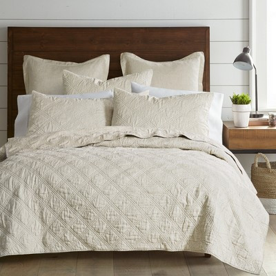 French Flax Washed Linen Natural Full/Queen Quilt - Levtex Home | Target
