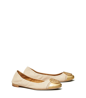 Tory Burch Minnie Metallic Cap-Toe Ballet Flat | Tory Burch (US)