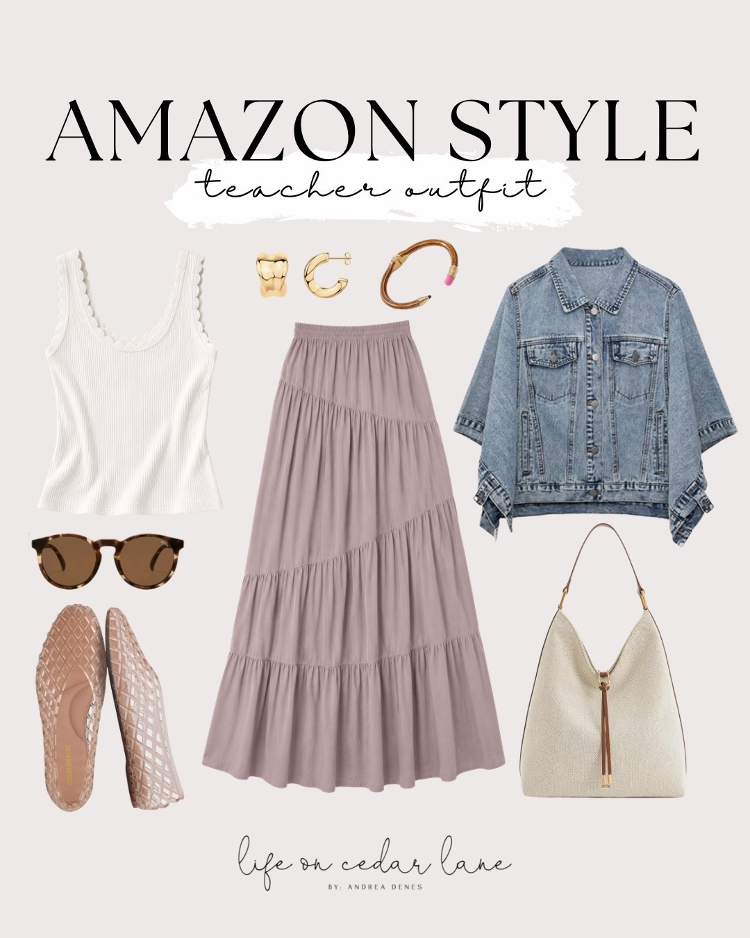 Teacher style outfit inspiration! Perfect for a stylish school day. #amazonstyle #teacherstyle