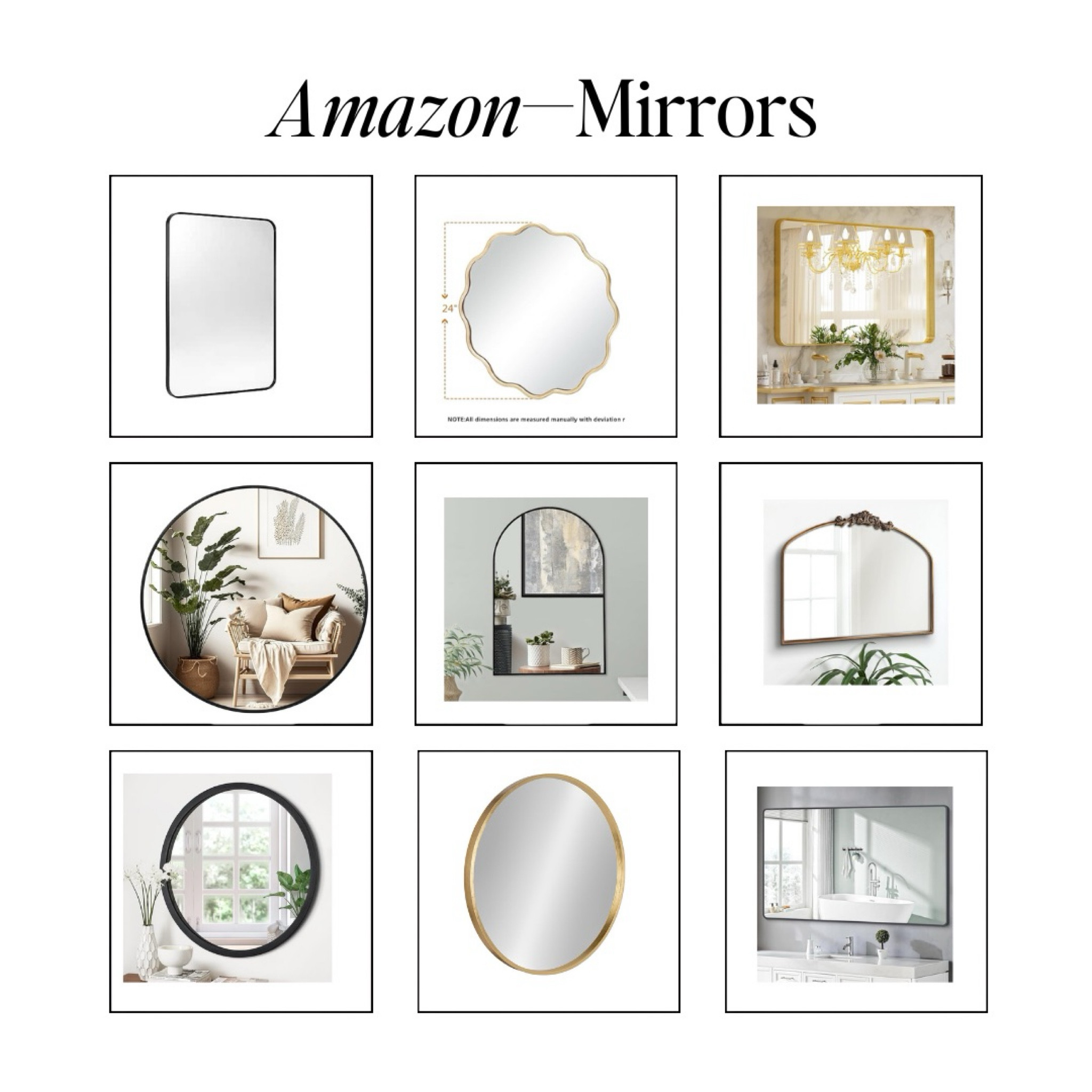 Mirrors for behind the nightstand for your bedroom!