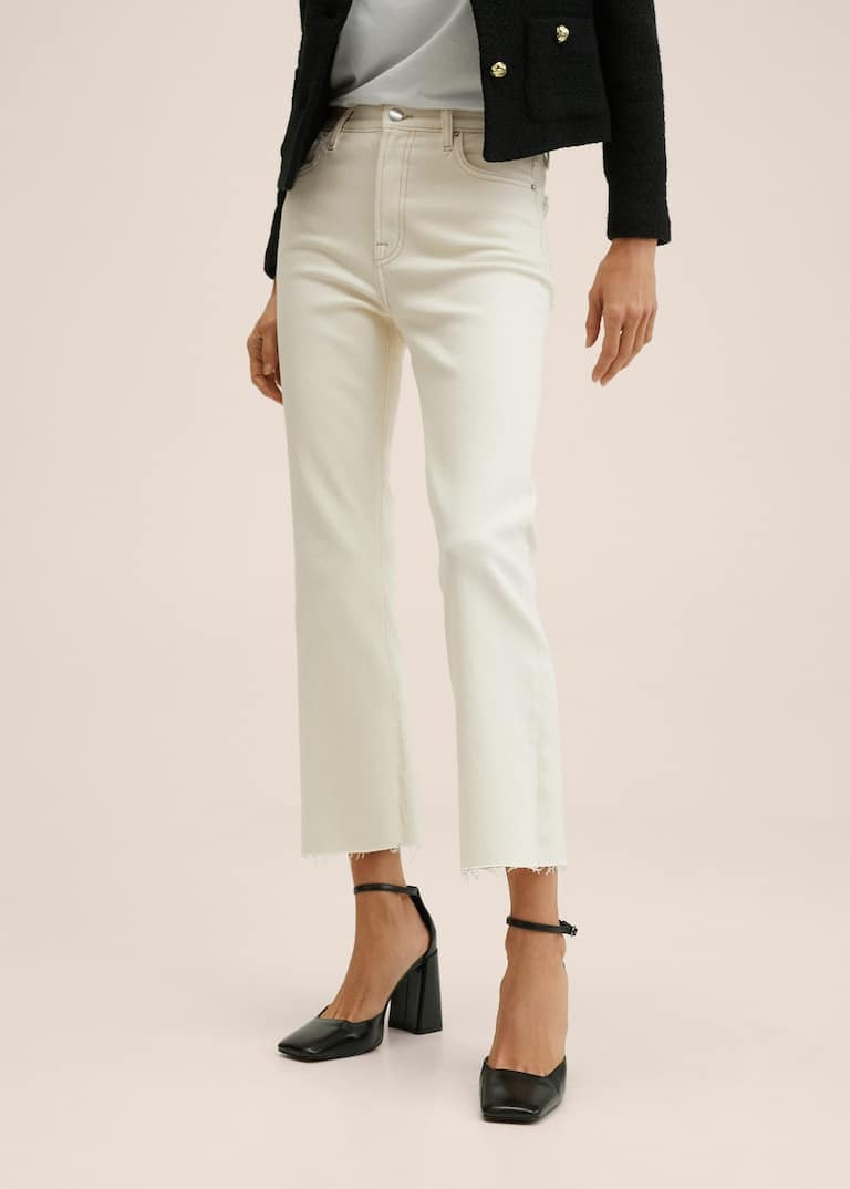 High-waist bootcut jeans | MANGO (US)
