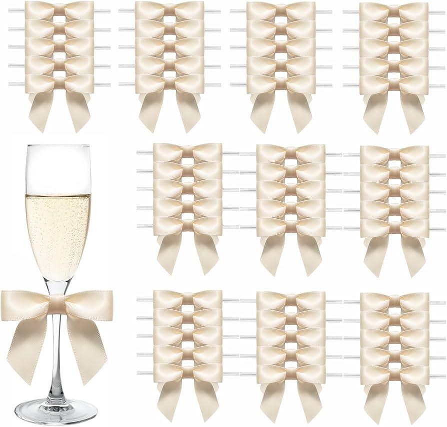 MORSUNBELA 50 Stück Geschenkschleifen Geschenk Schleifen Geschenk Deko für Weihnachten Hochzeit... | Amazon (DE)