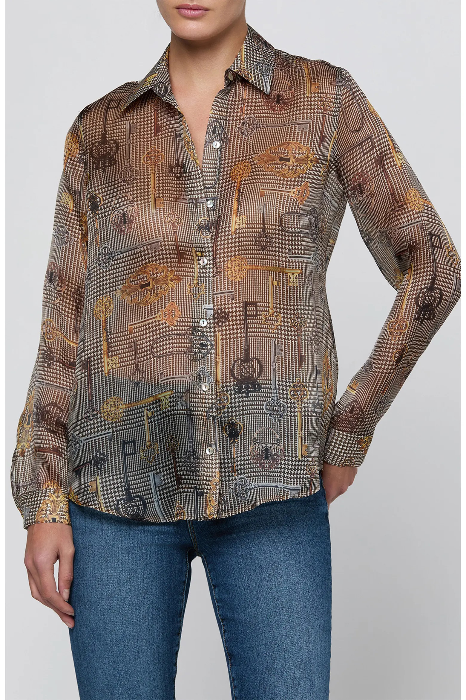 L'AGENCE Nina Silk Shirt (Women) | Nordstrom | Nordstrom