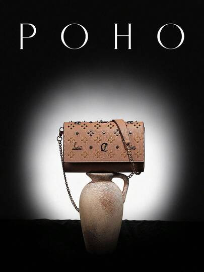 POHO POHO Brand Luxury Customized Letter Small Crossbody Chain Bag - Light Brown | SHEIN