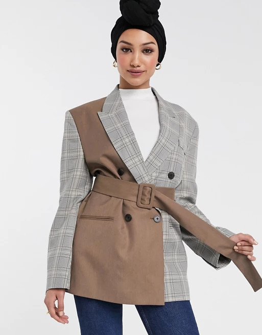 ASOS DESIGN – Dad-Blazer mit Gürtel | ASOS DE