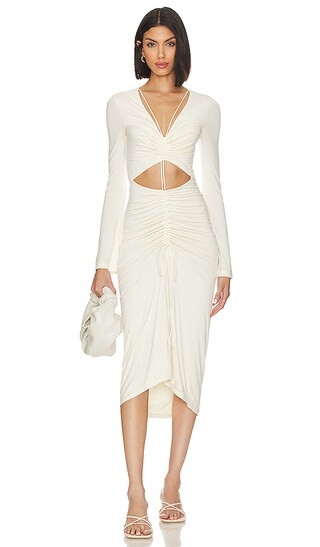 x Jetset Christina Norae Midi Dress in Soft White | Revolve Clothing (Global)